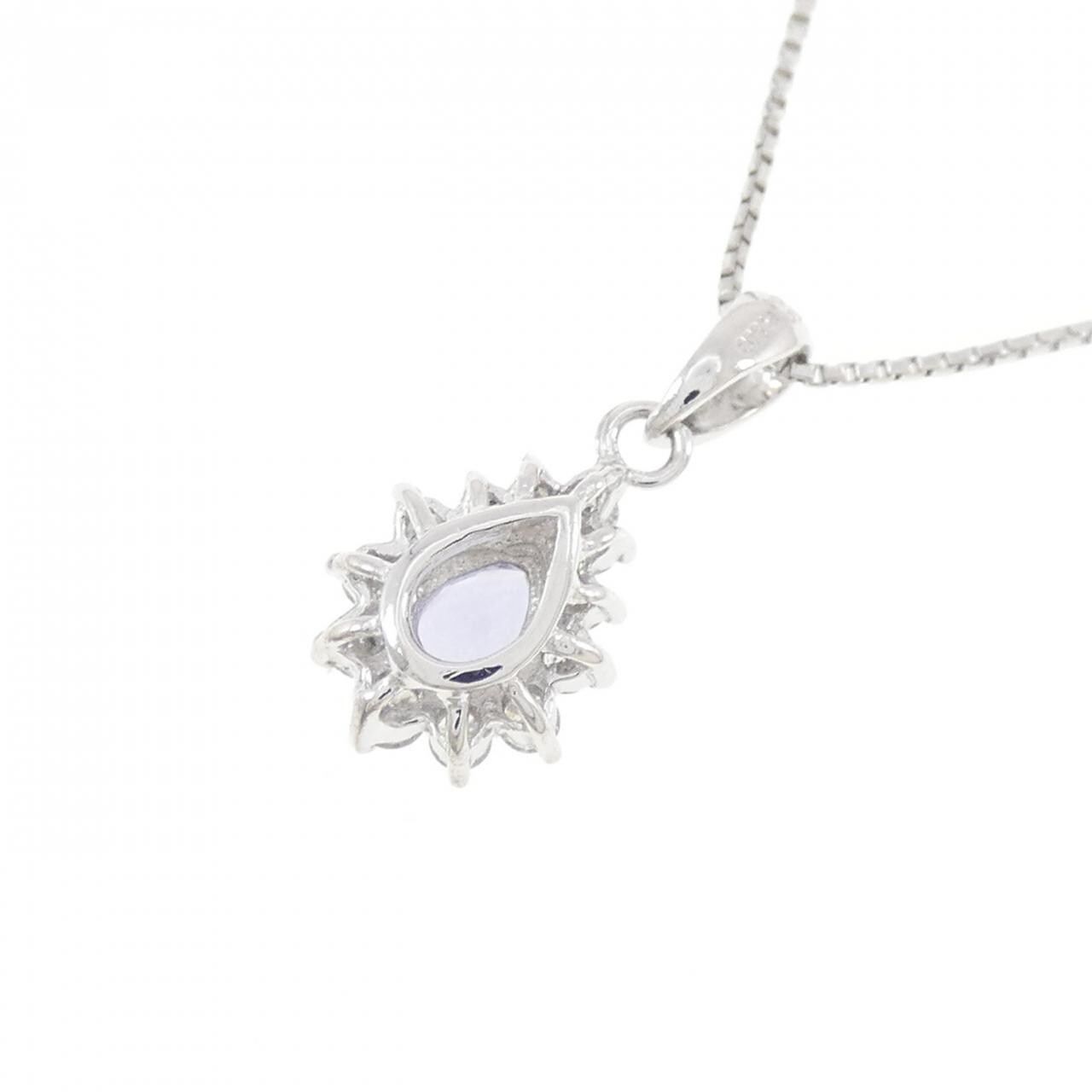 PT900/PT850 タンザナイト ネックレス 0.20CT