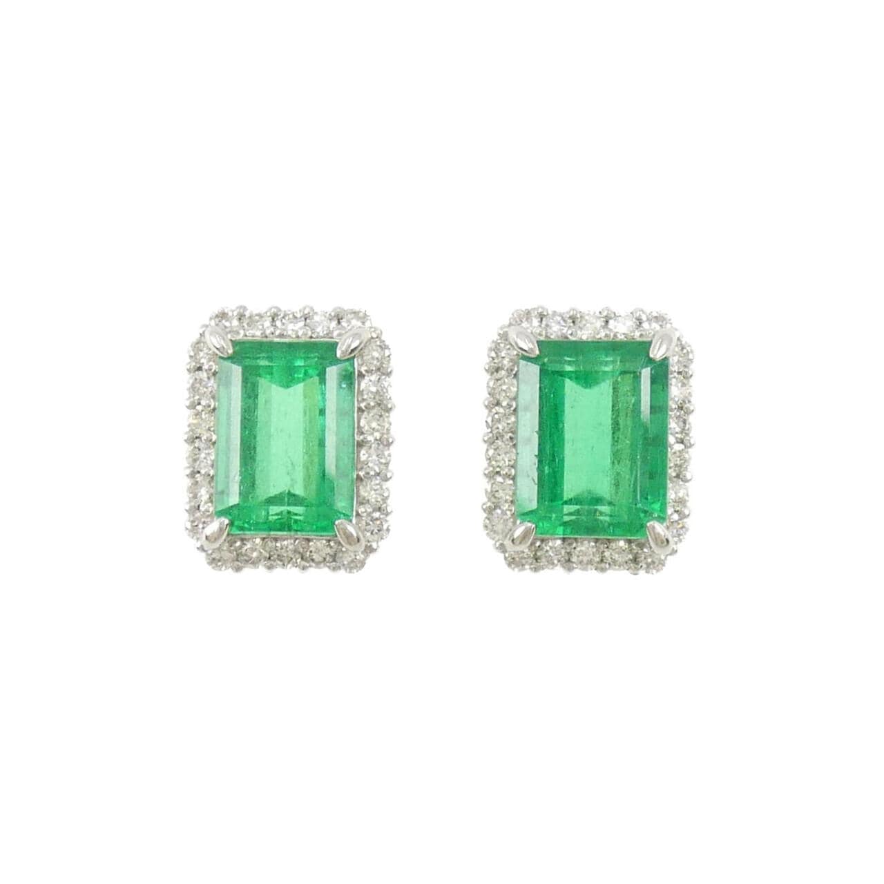 [Remake] PT emerald earrings 5.034CT Made in Colombia