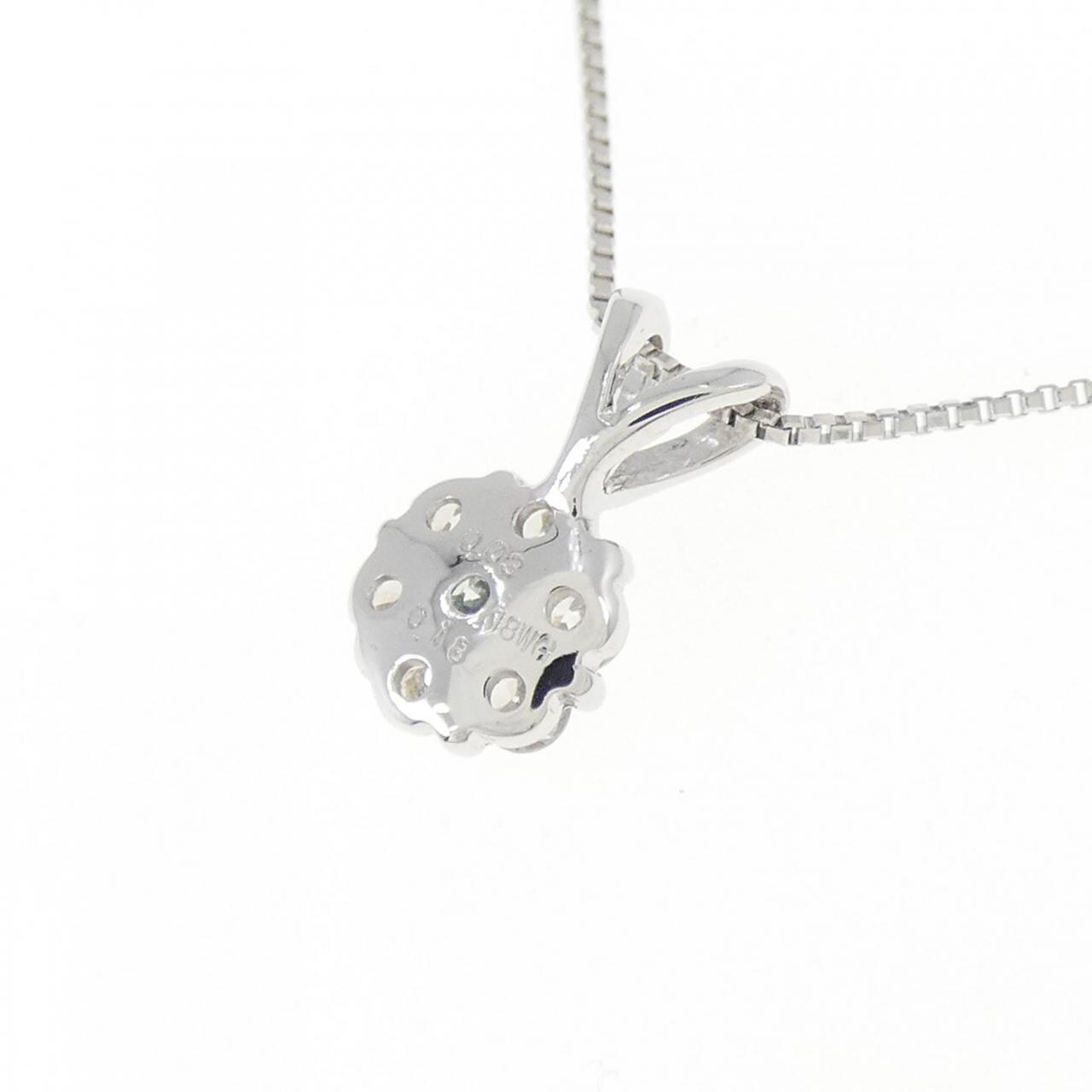 K18WG ダイヤモンド ネックレス 0.03CT