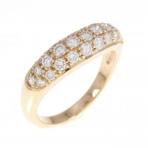 K18PG ダイヤモンド リング 0.70CT