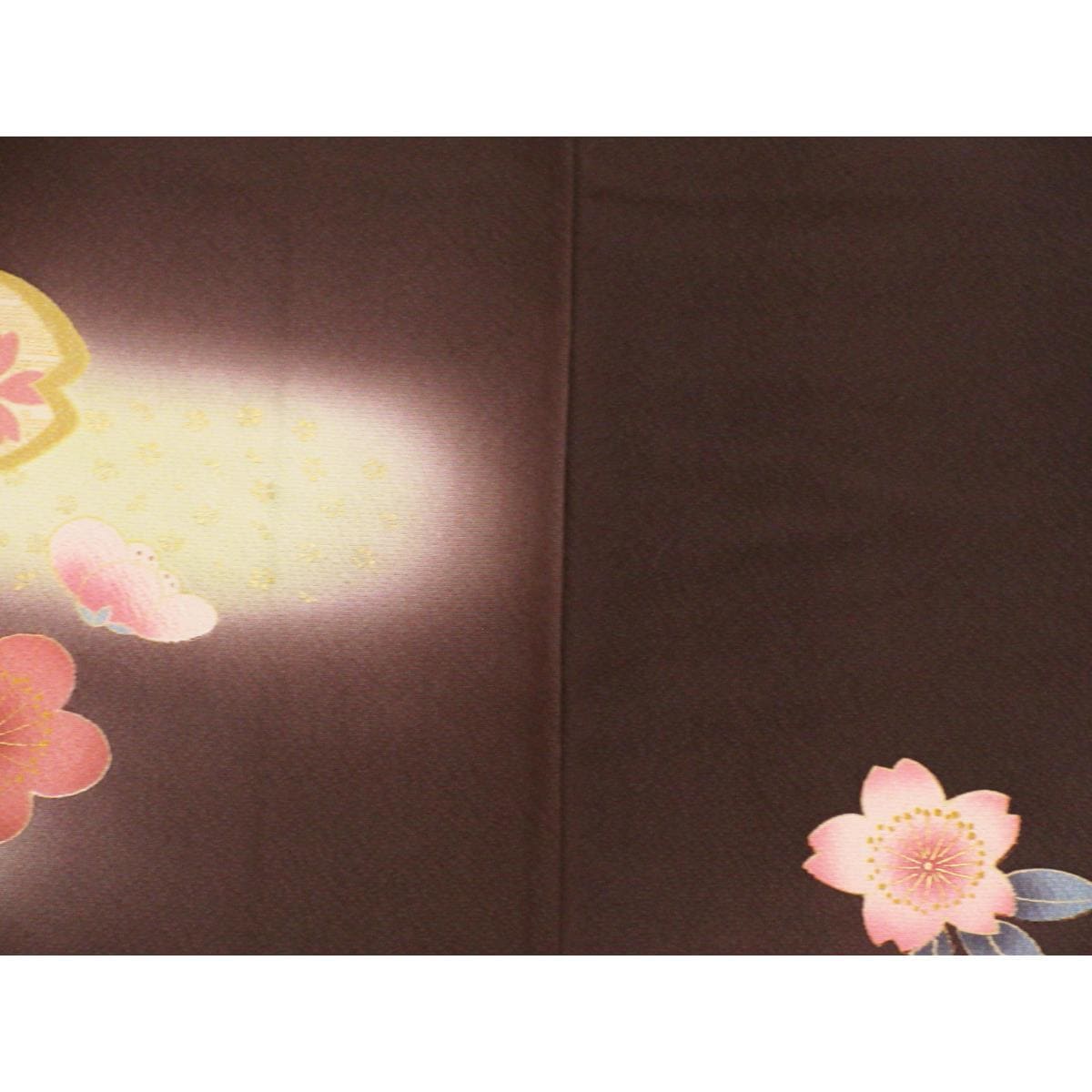 [Unused items] Homongi, Yuzen gold processing, blur dyeing