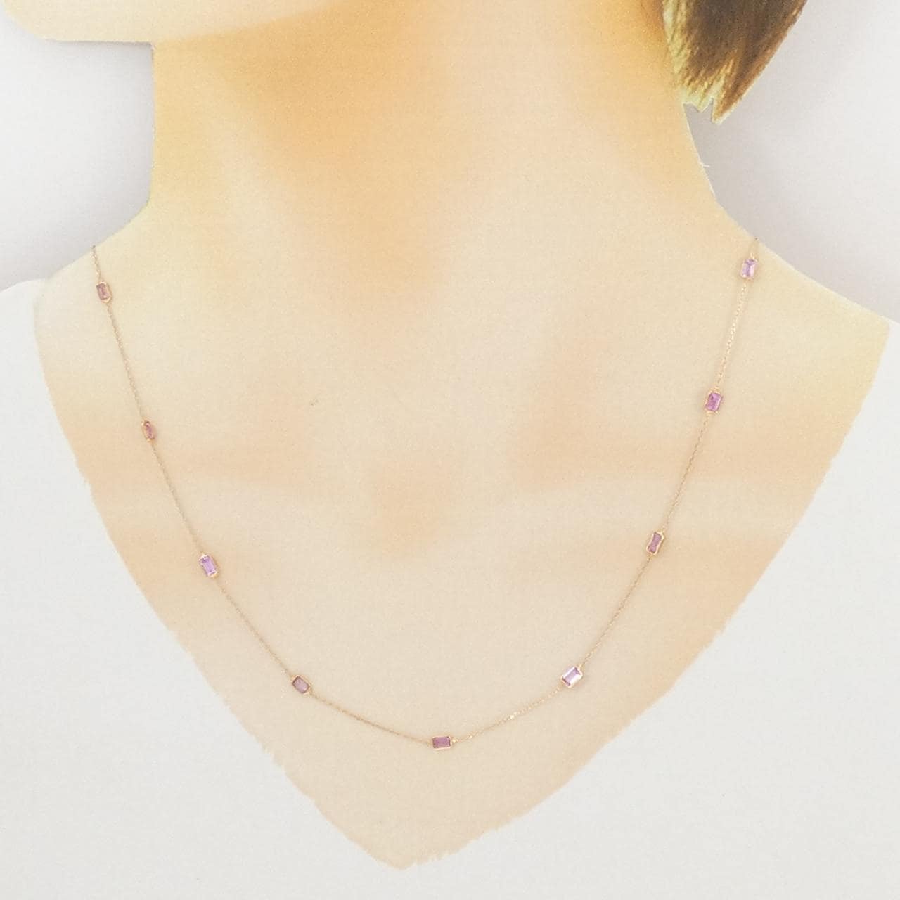 【新品】750PG サファイヤ ネックレス