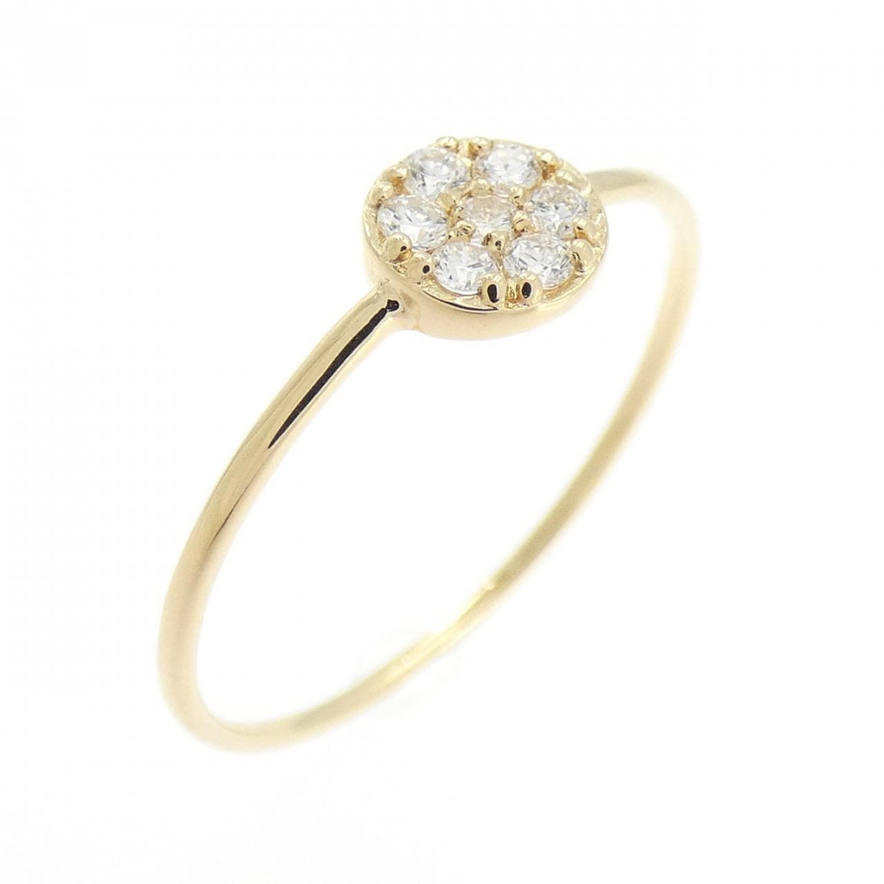 【リメイク】K18YG ダイヤモンド リング 0.10CT