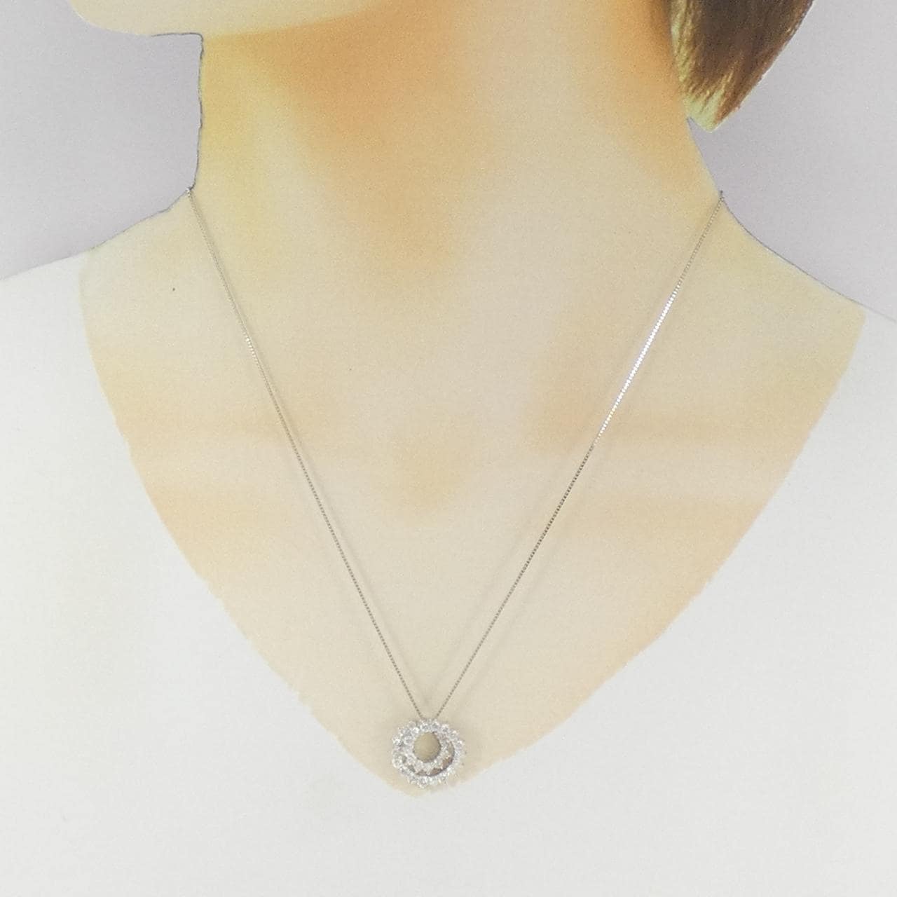 PT900/PT850 ダイヤモンド ネックレス 1.05CT