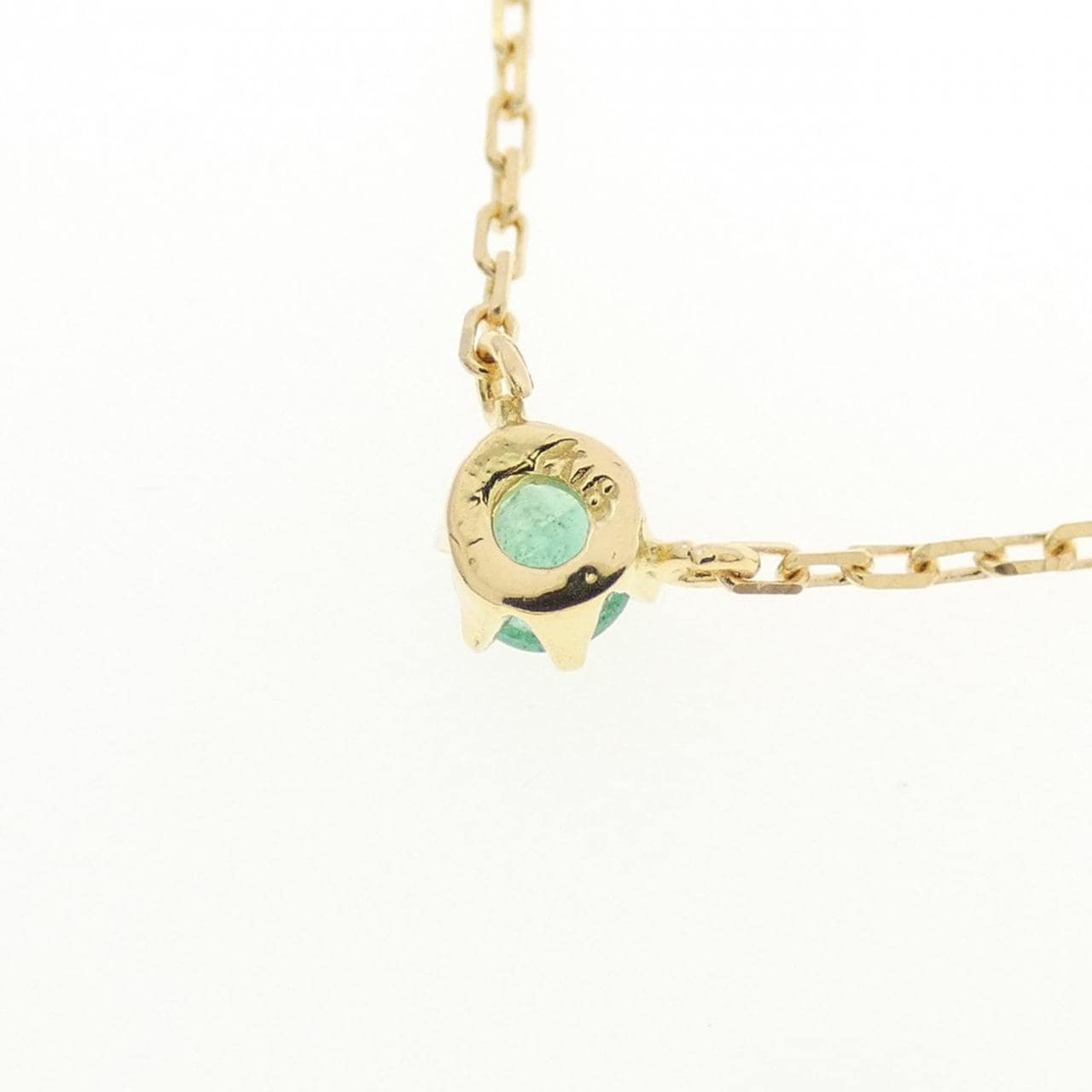 K18YG emerald necklace