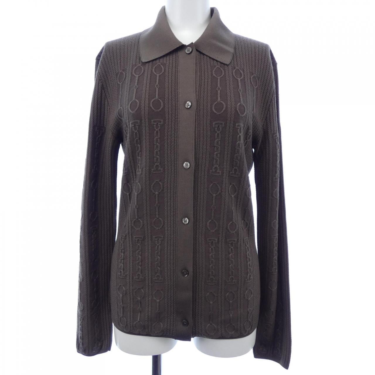 エルメス HERMES シャツカーディガン EFFET KALEIDOSCOPE 4H2729DG カーディガン