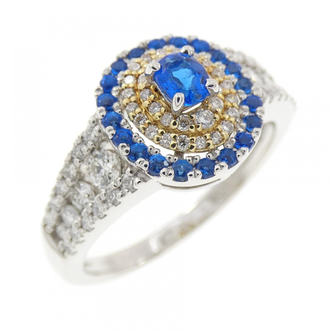 PT950/K18YG アウイナイト リング 0.20CT