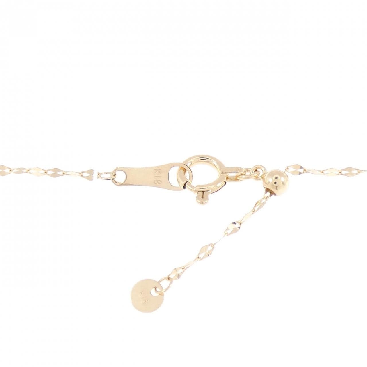 K18YG ソリティア ダイヤモンド ネックレス 0.31CT