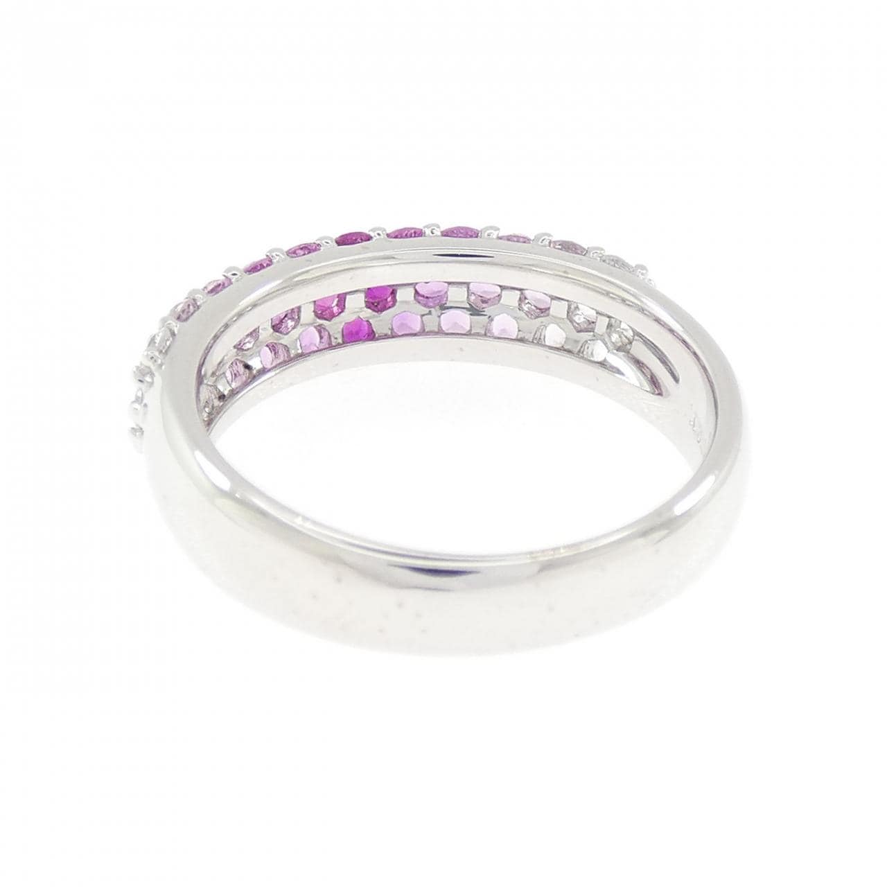 K18WG ルビー リング 0.14CT