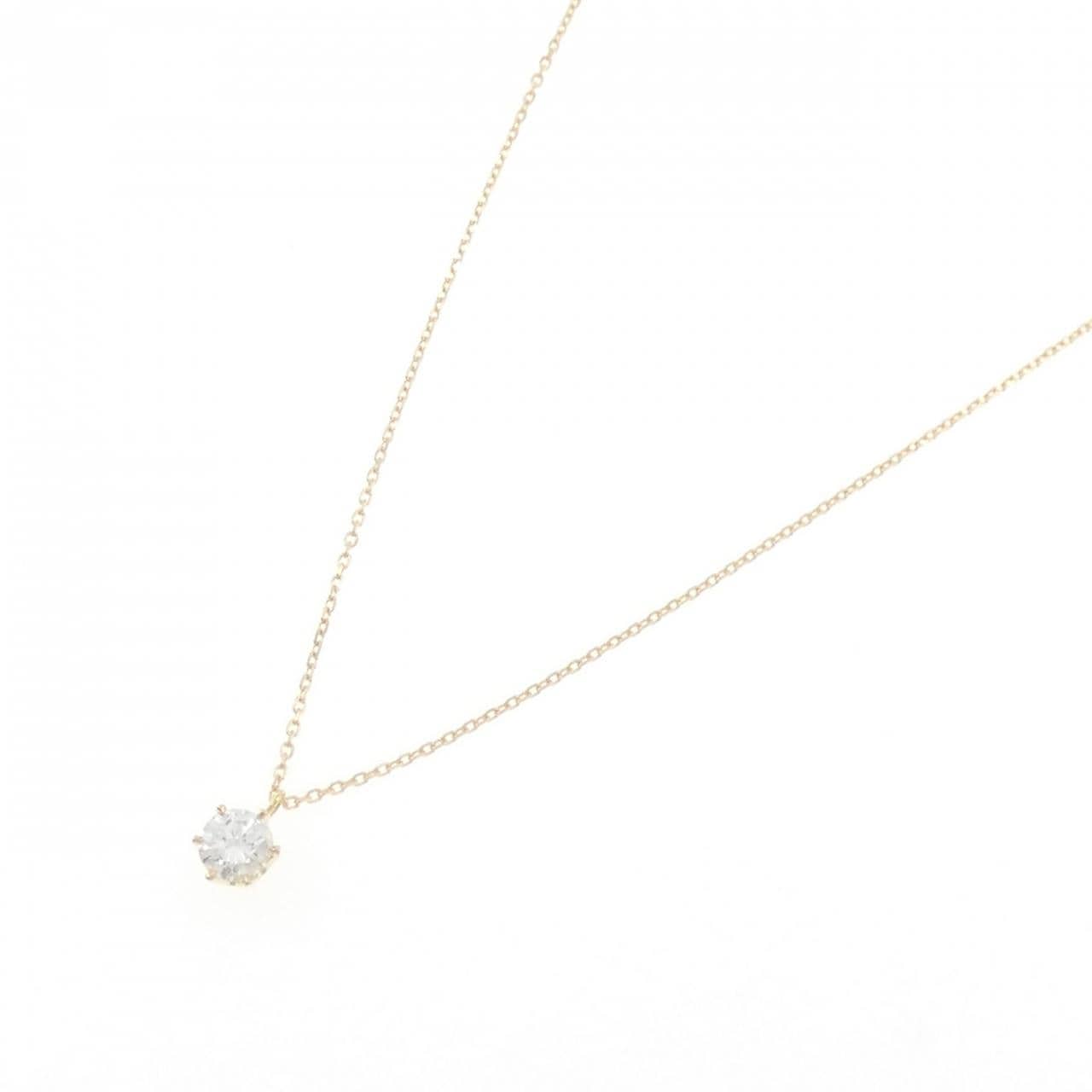 K18YG ソリティア ダイヤモンド ネックレス 0.277CT