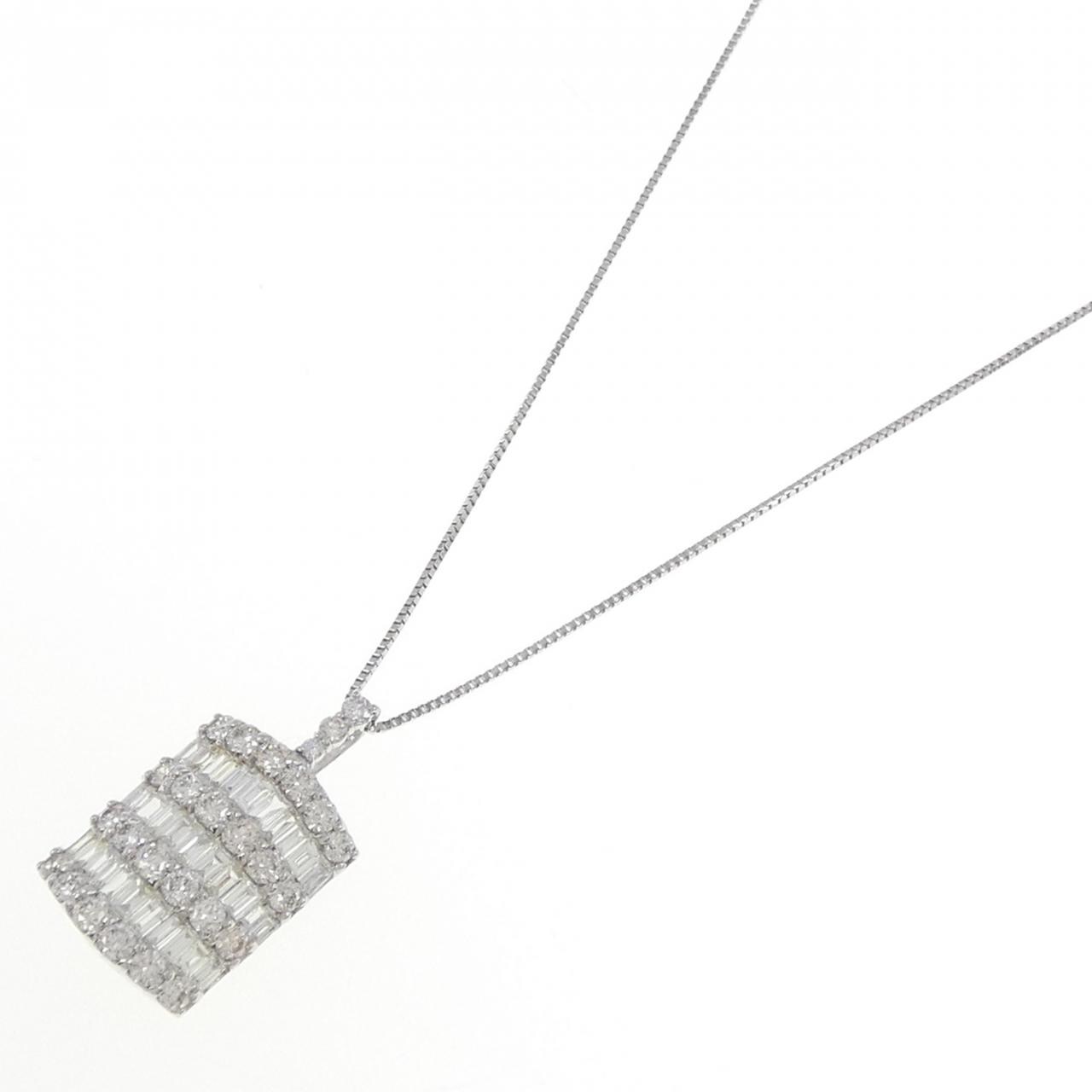 PT900/PT850 ダイヤモンド ネックレス 2.00CT