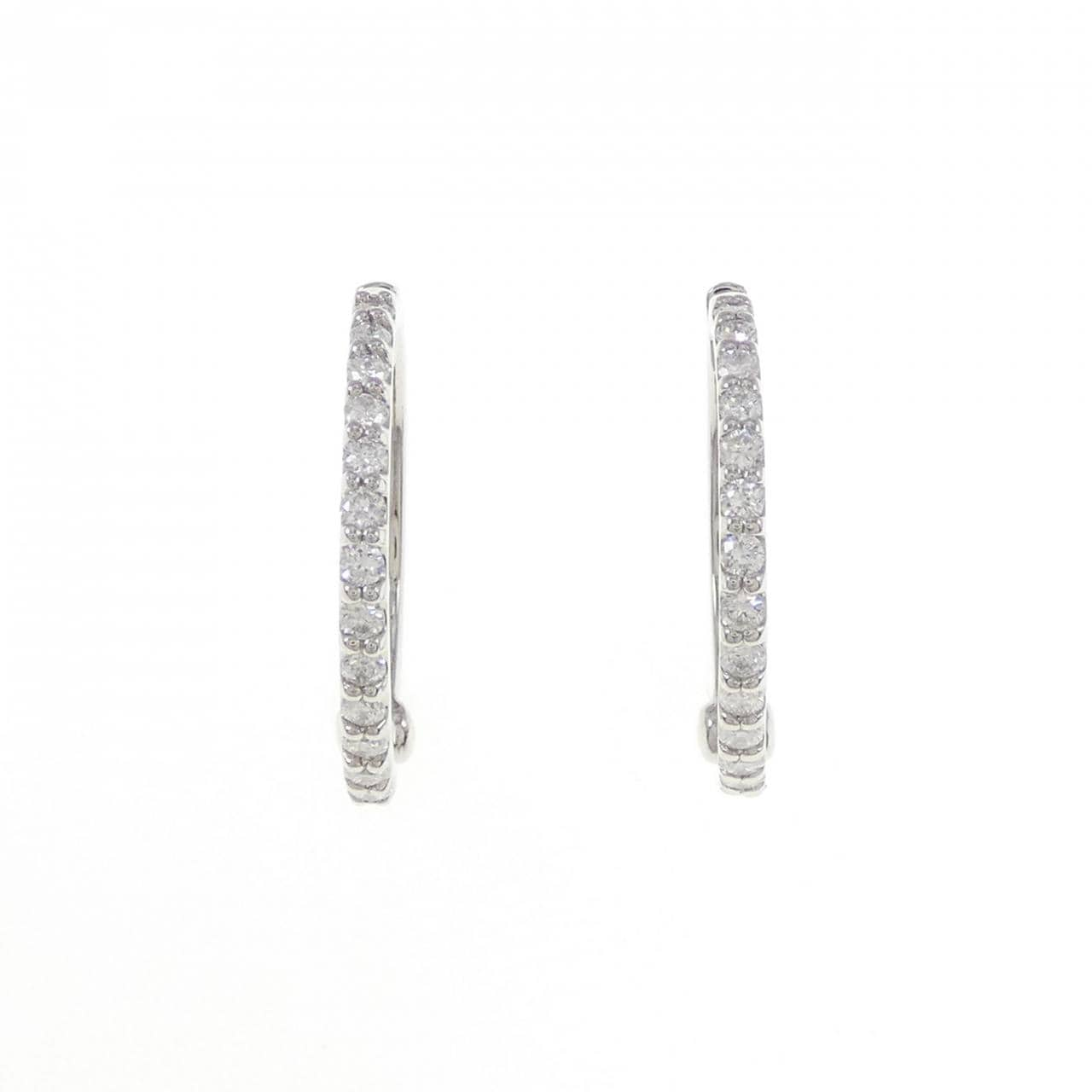 PT Diamond Hoop Earrings 0.70CT