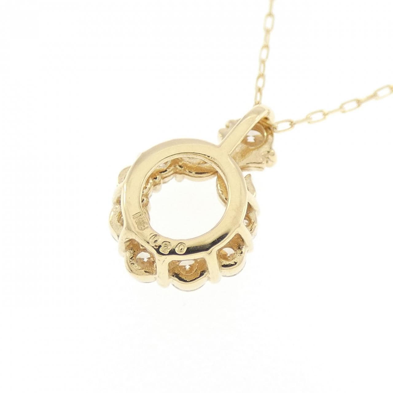 【新品】K18YG ダイヤモンド ネックレス 0.20CT