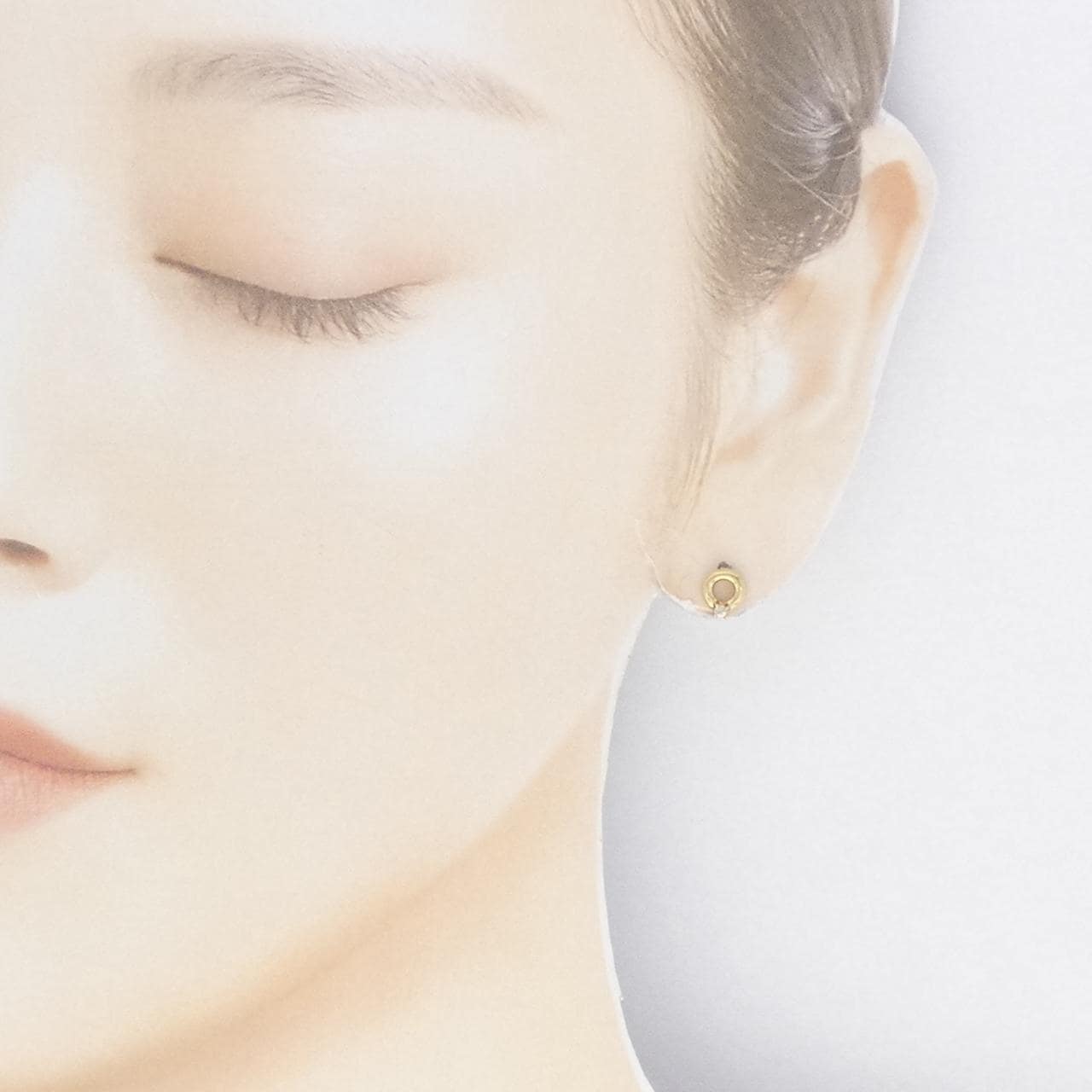 K18YG Diamond earrings