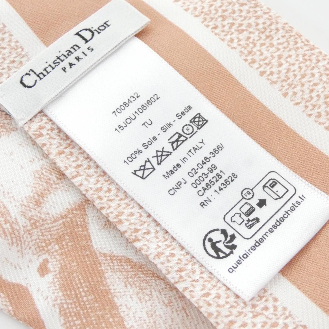クリスチャンディオール TOILE DE JOUY SAUVAGE 15JOU106I602 スカーフ