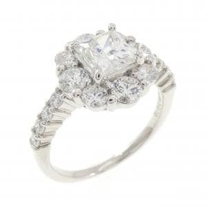 PT900 ダイヤモンド リング 1.018CT H SI2 ファンシーカット