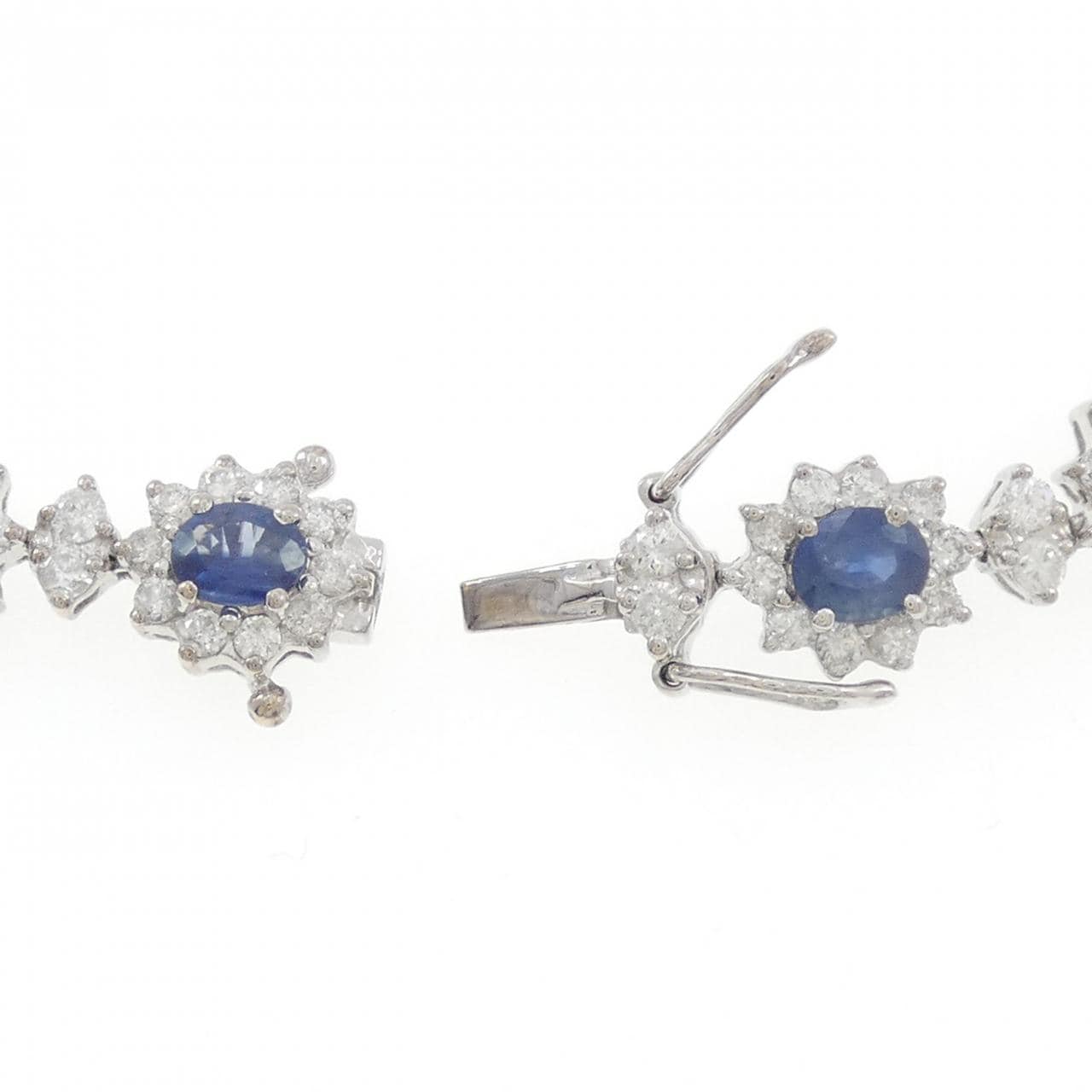 K18WG サファイヤ ブレスレット 6.50CT