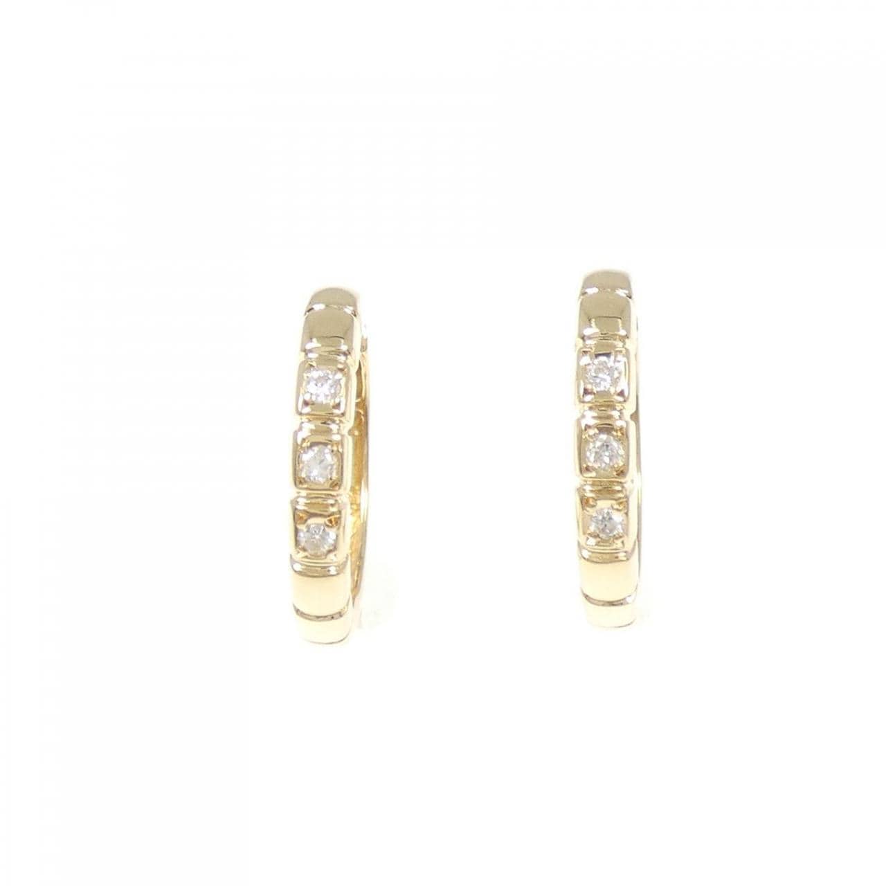 K18YG Diamond earrings 0.06CT