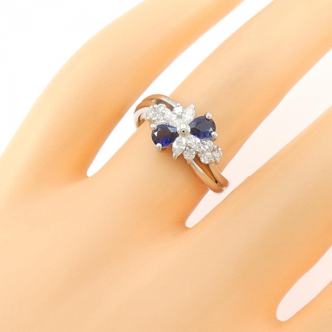 PT900 サファイヤ リング 0.48CT