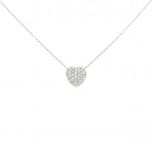 PT900/PT850 ハート ダイヤモンド ネックレス 0.30CT