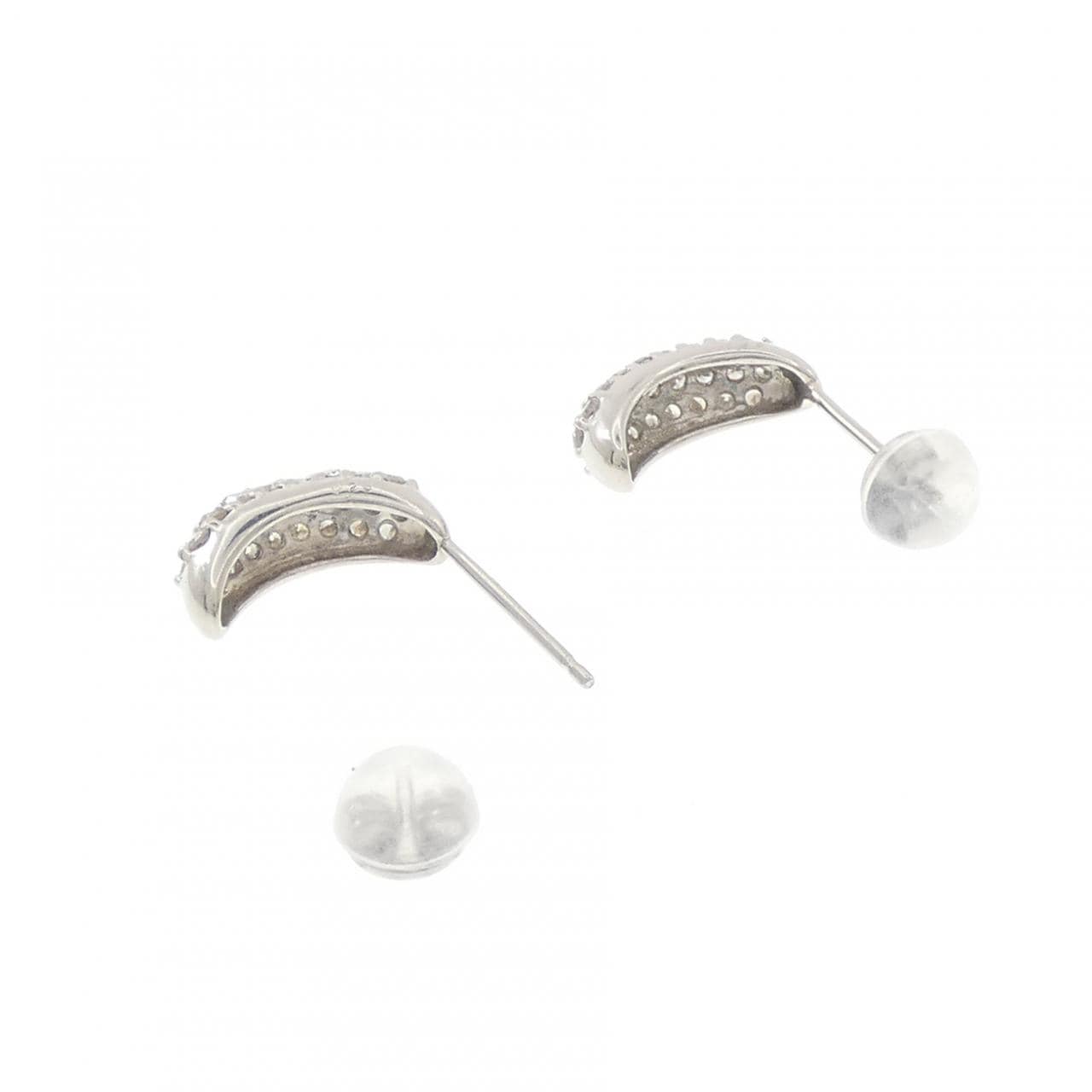 PT900 パヴェ ダイヤモンド ピアス 0.50CT