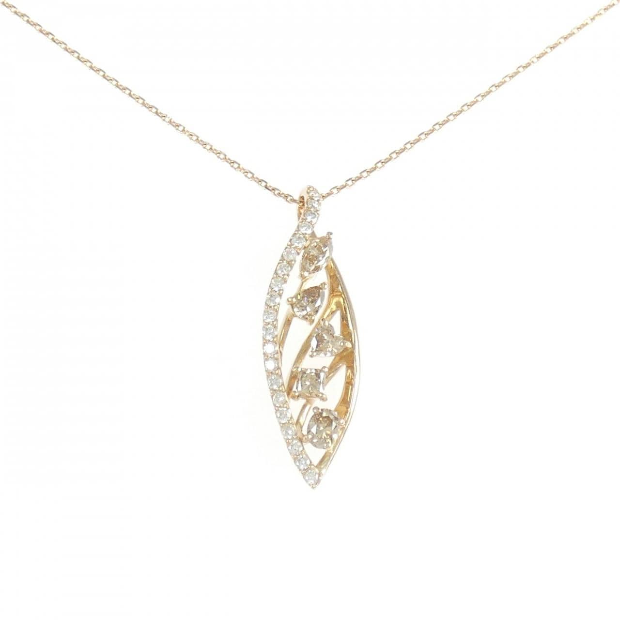 K18PG ダイヤモンド ネックレス 1.04CT