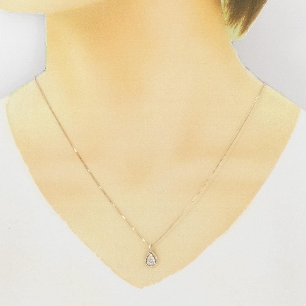 K18PG ダイヤモンド ネックレス 0.30CT