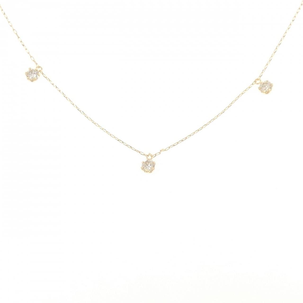【新品】K18YG ダイヤモンド ネックレス 0.50CT