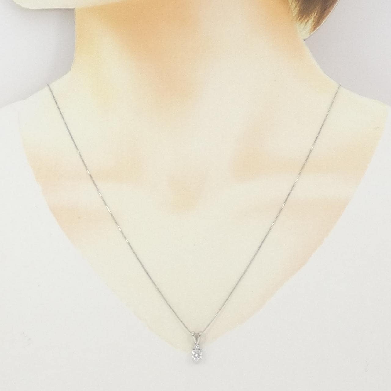 PT900/PT850 ダイヤモンド ネックレス 0.345CT