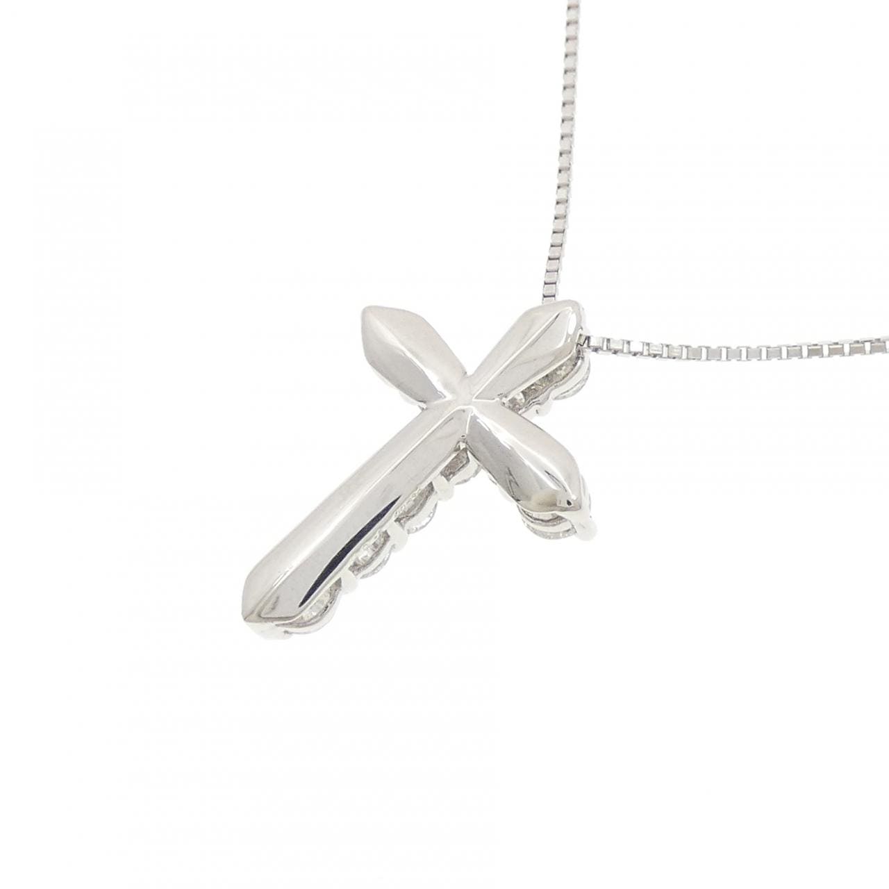 PT900/PT850 クロス ダイヤモンド ネックレス 1.00CT