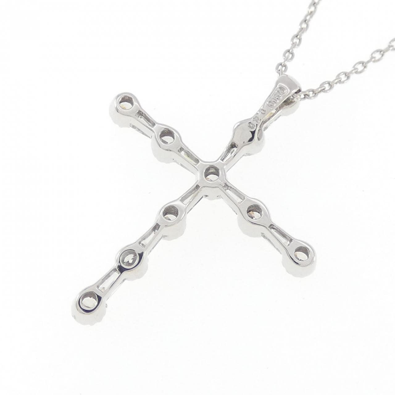 PT900/PT850 クロス ダイヤモンド ネックレス 0.40CT