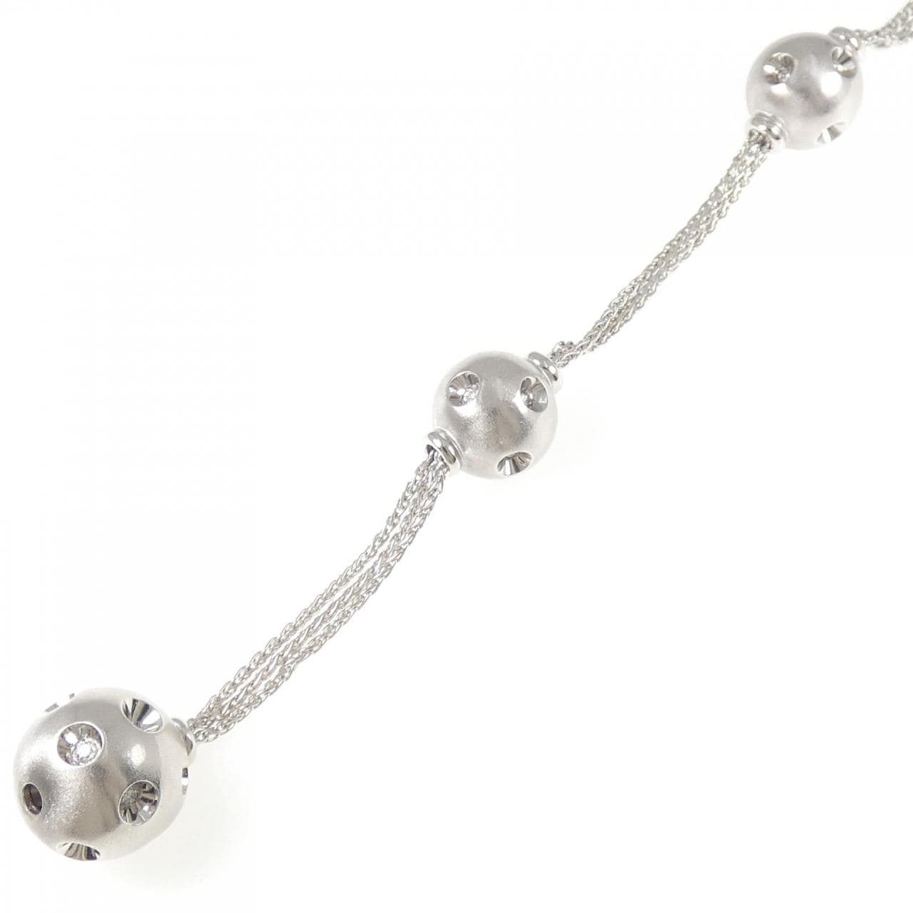 750WG ダイヤモンド ブレスレット