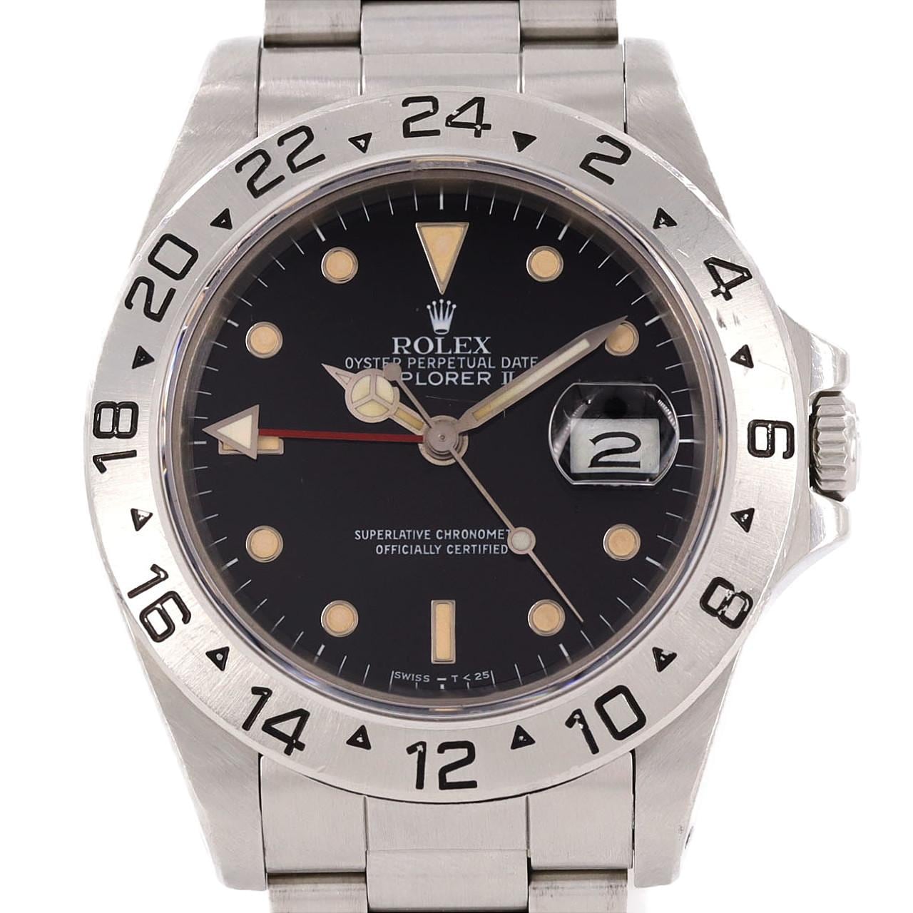 【ノーメンテナンス還元価格】ロレックス エクスプローラーⅡ 16570 SS 自動巻 L番