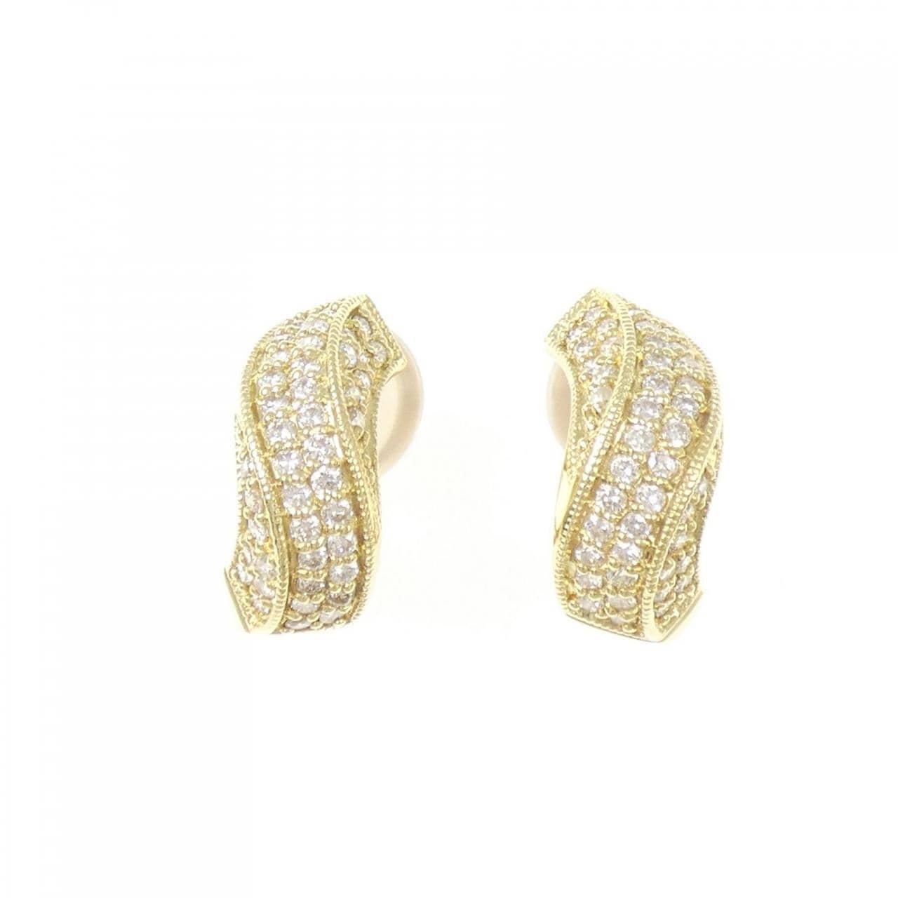 K18YG ダイヤモンド ピアス/イヤリング 1.00CT