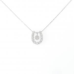 K18WG 2WAY ダイヤモンド ネックレス 0.08CT