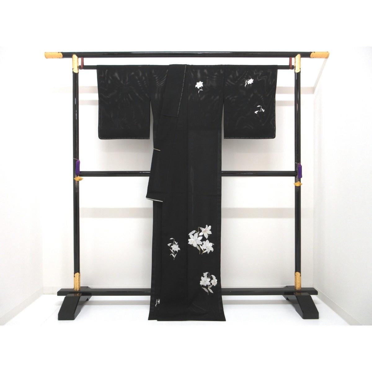 【未使用品】単衣　駒絽訪問着　刺繍加工