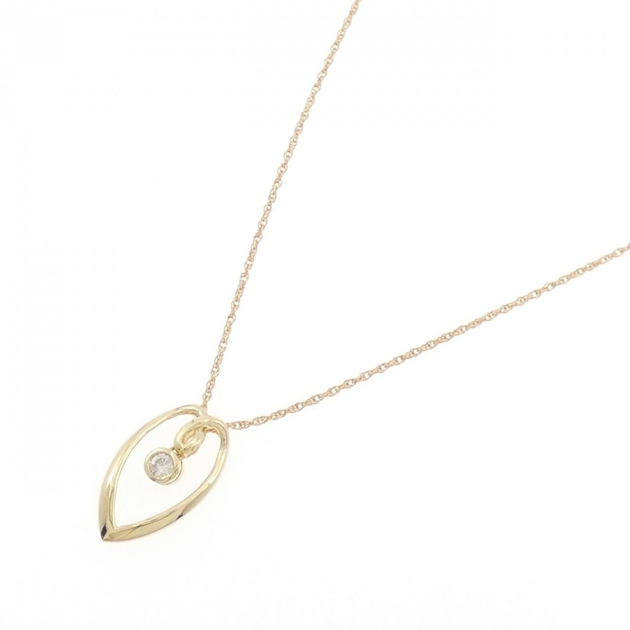 K18YG ダイヤモンド ネックレス 0.10CT