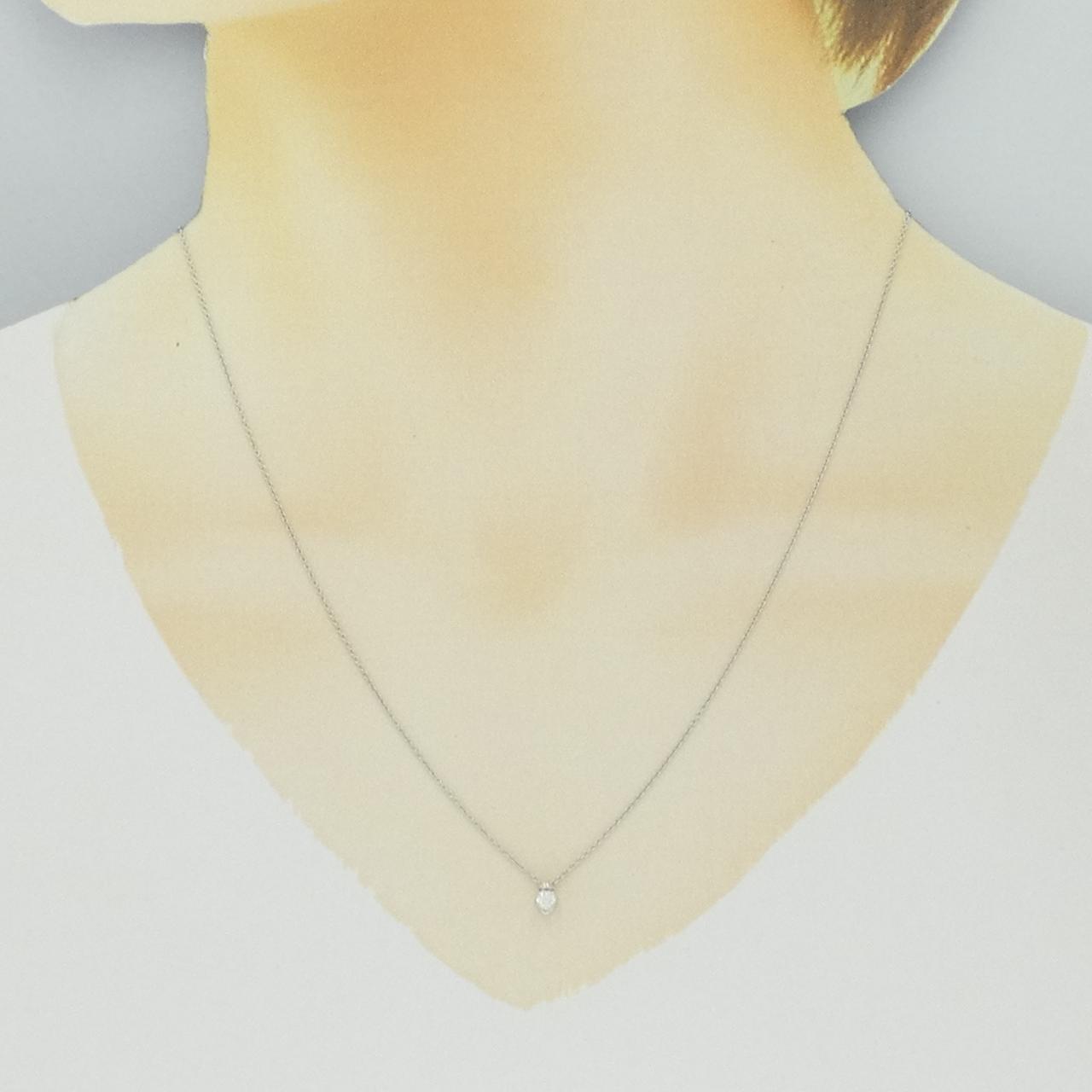 K18WG ダイヤモンド ネックレス 0.08CT