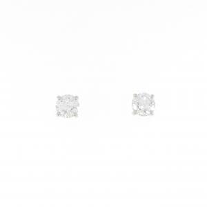 【リメイク】PT/ST ダイヤモンド ピアス 0.332CT 0.336 D VS2 VG-G