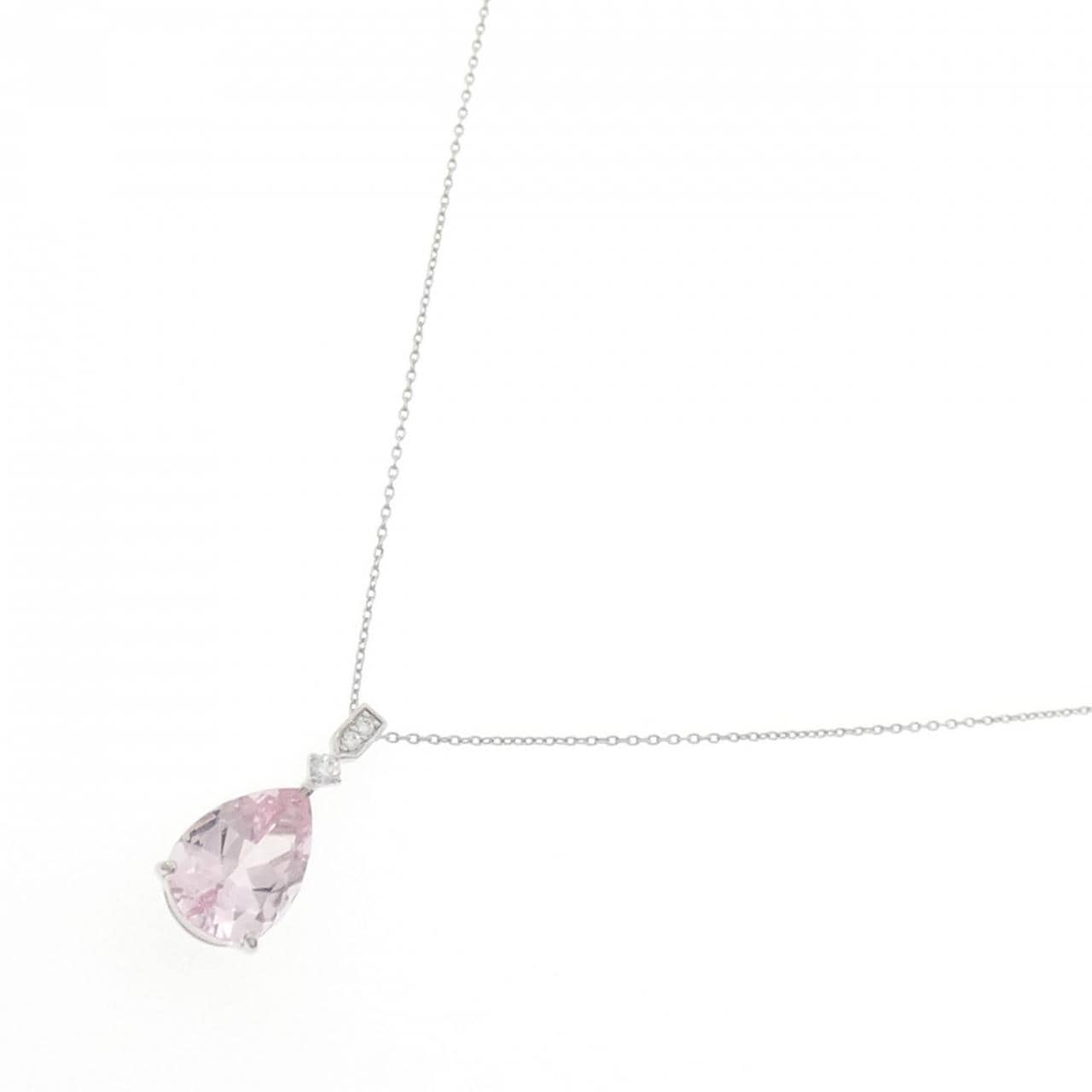PT950/PT850 モルガナイト ネックレス 3.00CT