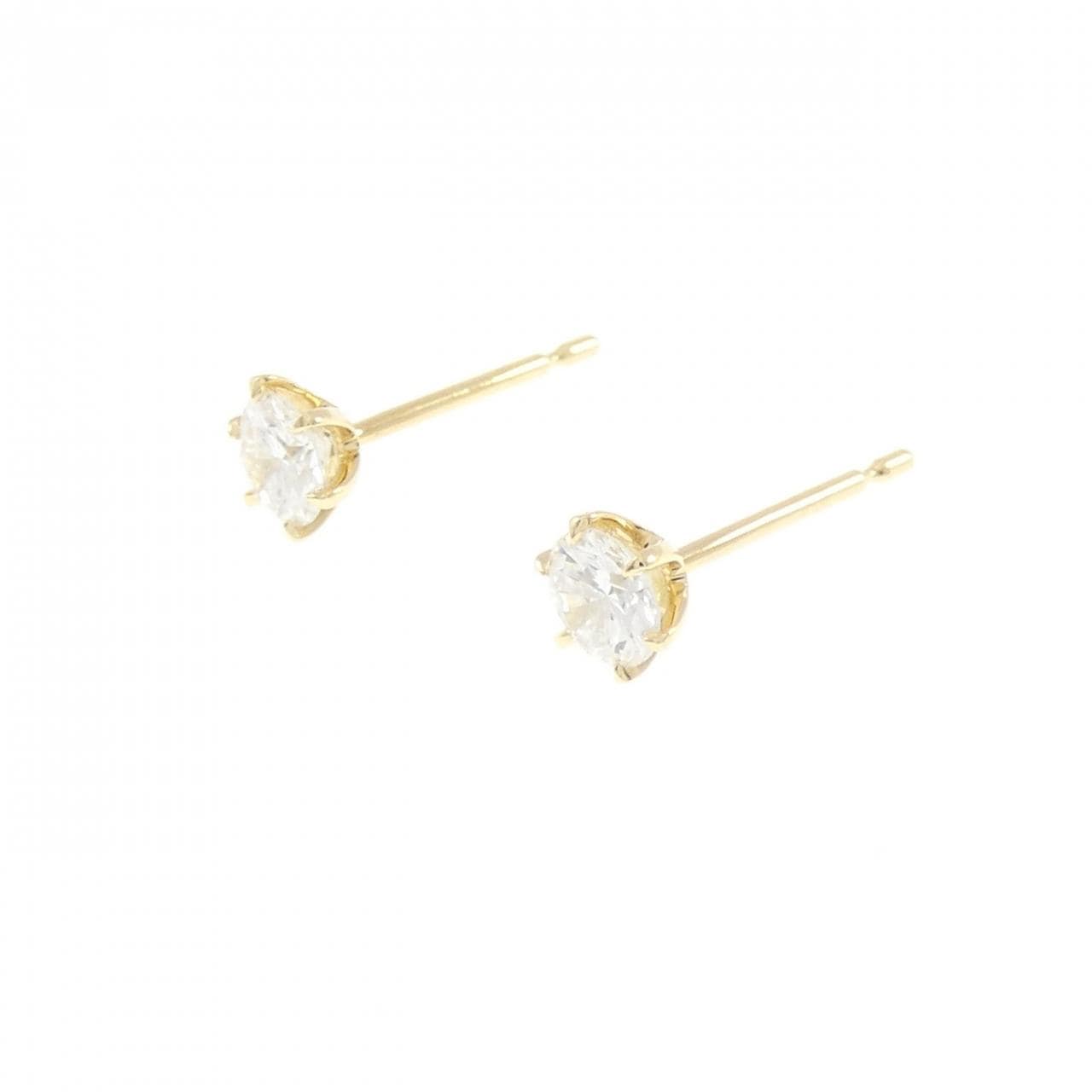 【リメイク】K18YG/ST ダイヤモンド ピアス 0.231CT 0.243CT D-E VS1-2 VG
