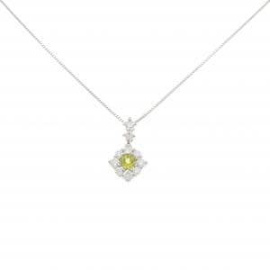 PT900/PT850 ペリドット ネックレス 0.356CT