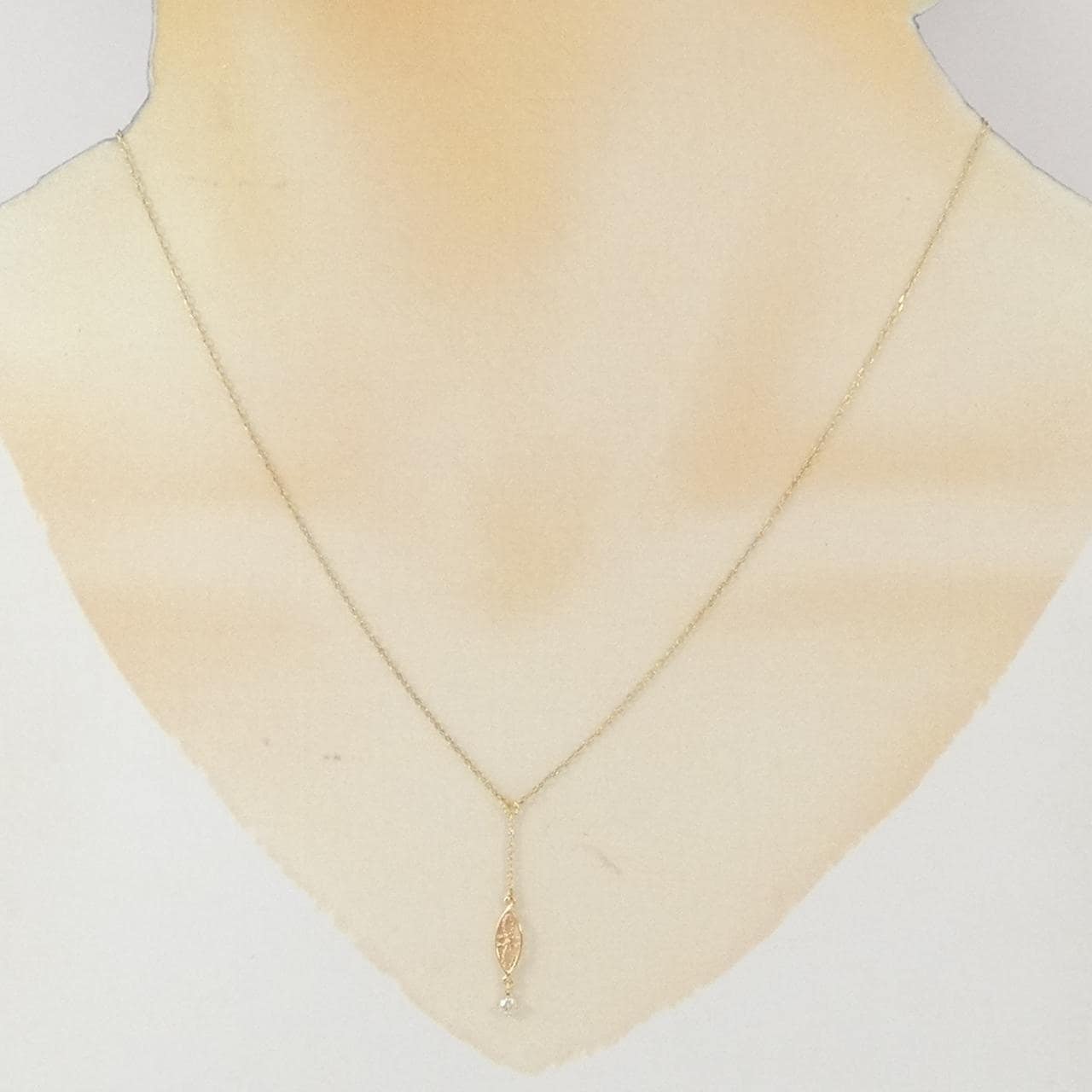 シエナ ロゼ ダイヤモンド ネックレス 0.05CT