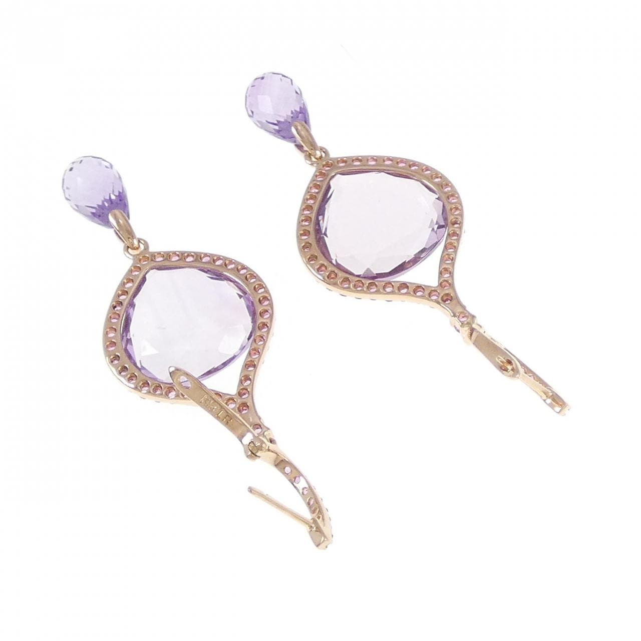 K18PG Amethyst Earrings