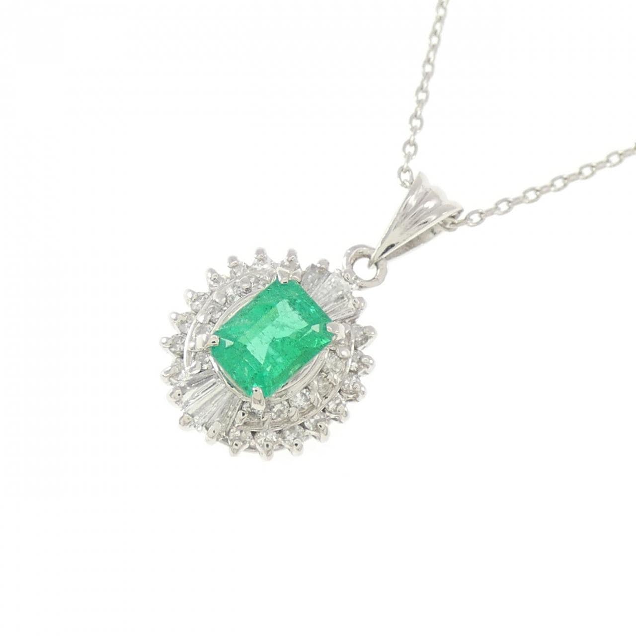 PT エメラルド ネックレス 0.44CT