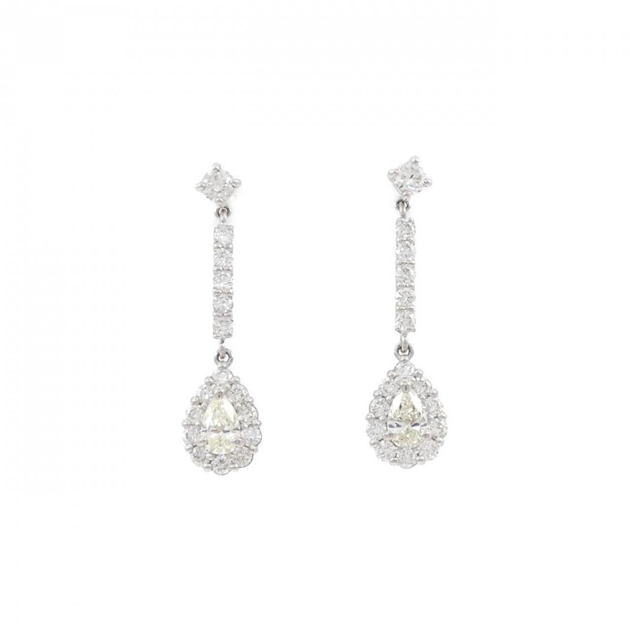 【新品】PT900 ダイヤモンド ピアス 0.80CT
