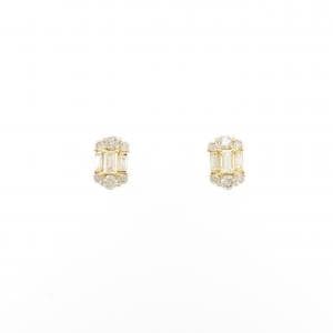 【新品】K18YG ダイヤモンド ピアス 0.40CT