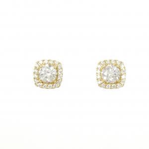 【リメイク】K18YG/ST ダイヤモンド ピアス 0.523CT 0.541CT H SI2 VG