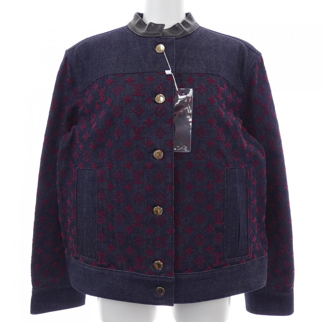 ルイヴィトン LOUIS VUITTON フロックド モノグラム FPJA35AAX デニムジャケット