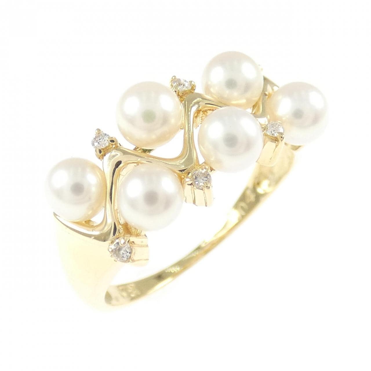 K18YG アコヤパール リング 3.5mm